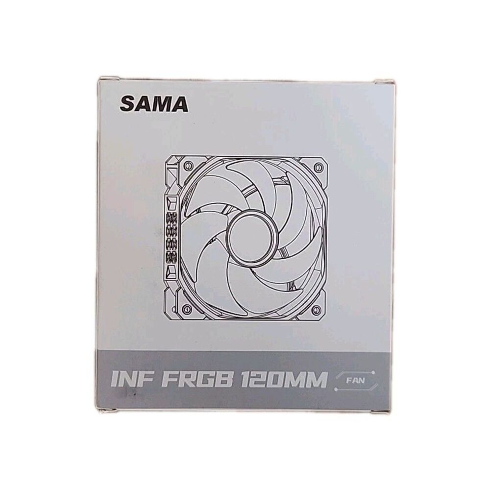 SAMA Fixed RGB PC Case Fan 120mm Fan 12V 5V 3Pin High Performance High...